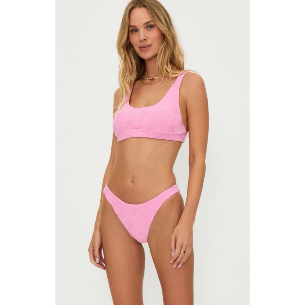 Beach Riot Peyton Top Prism Pink Star Terry